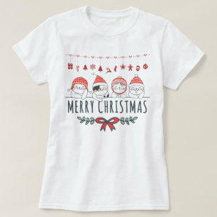 Weihnachtskatzen T-Shirt