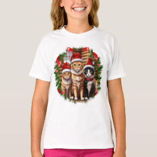 Weihnachtskatzen T-Shirt