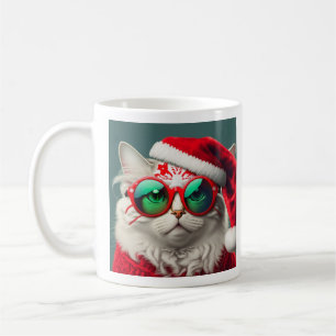 Weihnachtskatzen-Tasse Kaffeetasse