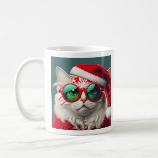 Weihnachtskatzen-Tasse Kaffeetasse