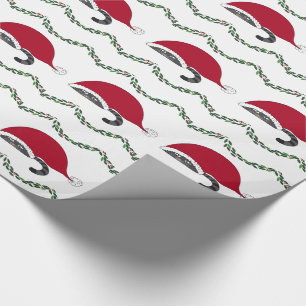 Weihnachtskatzen und Garland Geschenkpapier