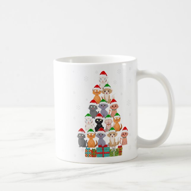 Weihnachtskatzen Weihnachten Weihnachten Kaffeetasse (Rechts)