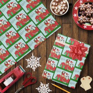 Weihnachtskatzenbuddies Geschenkpapier