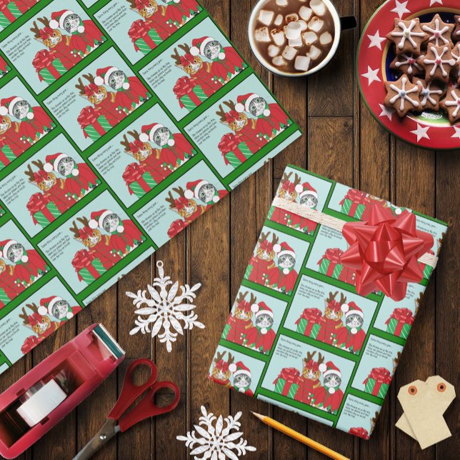 Weihnachtskatzenbuddies Geschenkpapier (Von Creator hochgeladen)