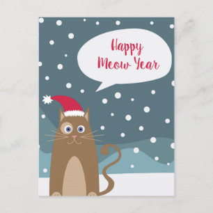 Weihnachtskatzenferien Postkarte