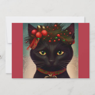 Weihnachtskatzengeschenk T - Shirt Feiertagskarte