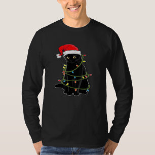 Weihnachtskatzenjammer Shirt für Men Black Cat Wei