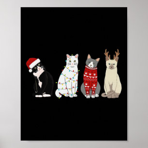 Weihnachtskatzenspass Katze Liebe Katze Mama Katze Poster
