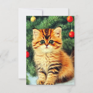 Weihnachtskatzkarte