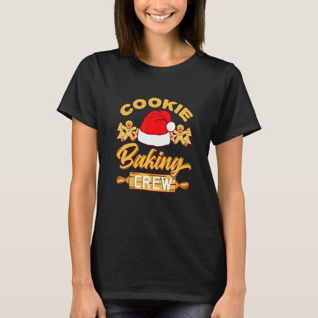 Weihnachtskeks Backgebäck Crew Lebkuchen Backen T-Shirt (Vorderseite)