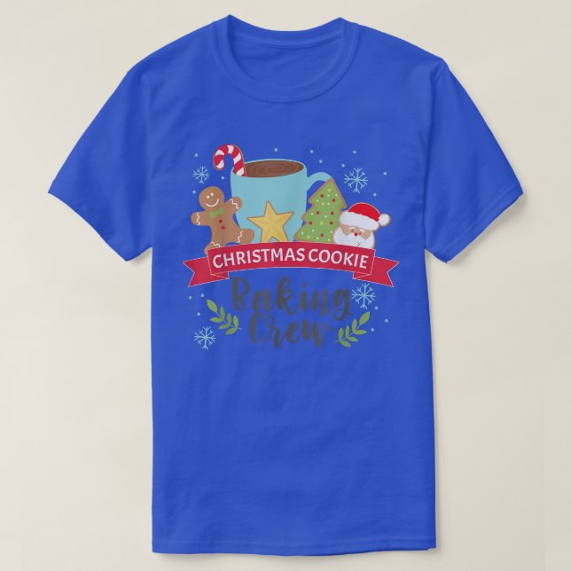 Weihnachtskeks Backgeschenk für Crews und Kinder T-Shirt (Design vorne)