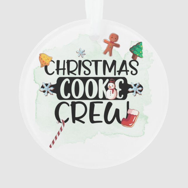 Weihnachtskeks-Crew Ornament (Rückseite)