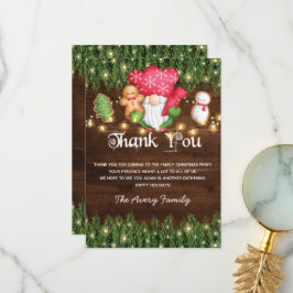 Weihnachtskeks Dekorieren Party Dankeskarte