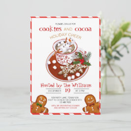 Weihnachtskeks Dekorieren Party Einladung