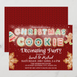 Weihnachtskeks Dekorieren Party Personalisiert Einladung