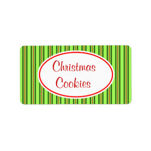 Weihnachtskeks-Etikett Adressaufkleber