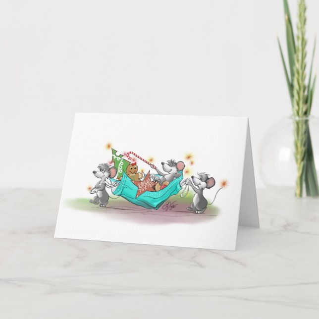 Weihnachtskeks Heist Karte (Vorderseite)