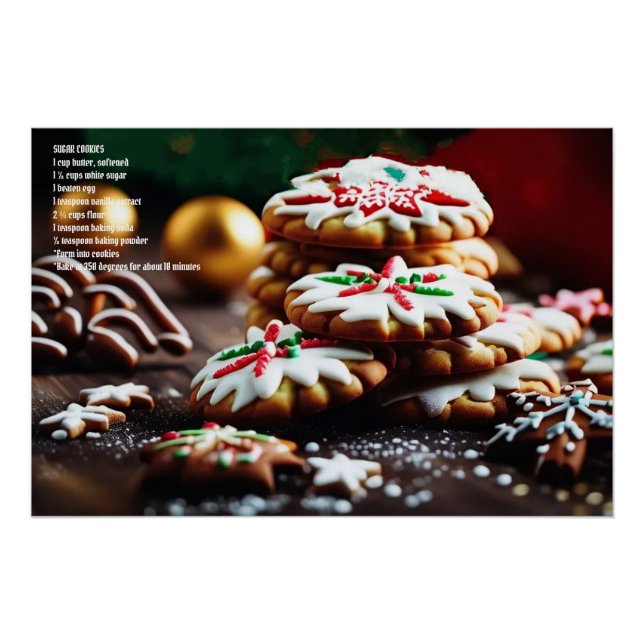 Weihnachtskeks Poster (Vorderseite)