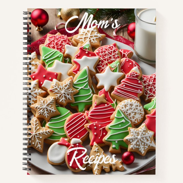 Weihnachtskeks Rezept Notizbuch (Vorderseite)