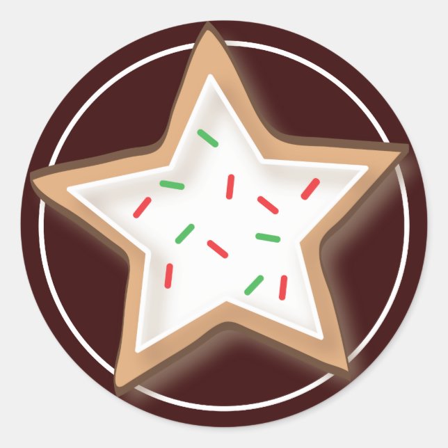 Weihnachtskeks Yummy Stickers (Vorderseite)