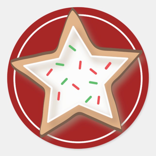 Weihnachtskeks Yummy Stickers (Vorderseite)
