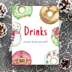 Weihnachtskekse Babydusche Getränke Poster