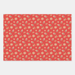 Weihnachtskekse Backferien Niedlich Festlich Geschenkpapier Set