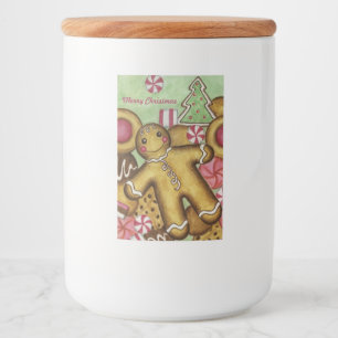 Weihnachtskekse Bonbons Lebensmitteletikett