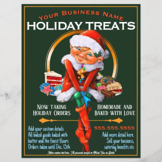 Weihnachtskekse Catering Werbeaktion Flyer