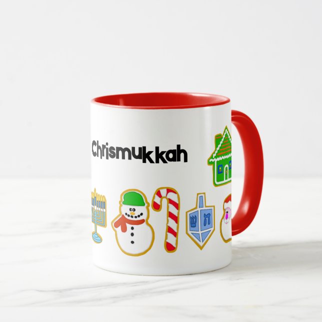 Weihnachtskekse Chrismukka Tasse (VorderseiteRechts)