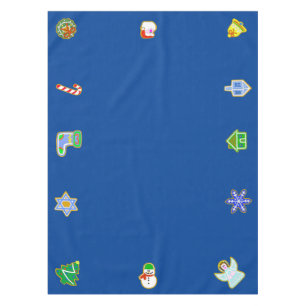 Weihnachtskekse Chrismukkah Tablecloth Tischdecke
