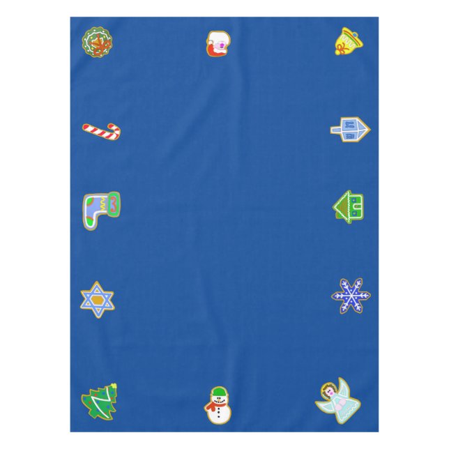 Weihnachtskekse Chrismukkah Tablecloth Tischdecke (Vorderseite)