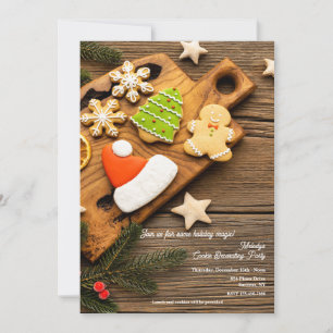 Weihnachtskekse dekorieren Party Einladung