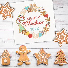 Weihnachtskekse Feiertag Serviette