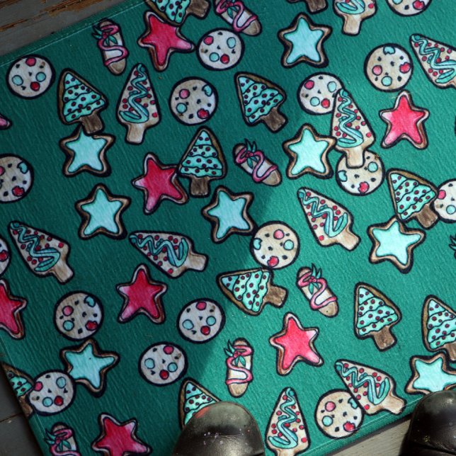 Weihnachtskekse Feiertage Cookie Backen Party Fußmatte (Von Creator hochgeladen)