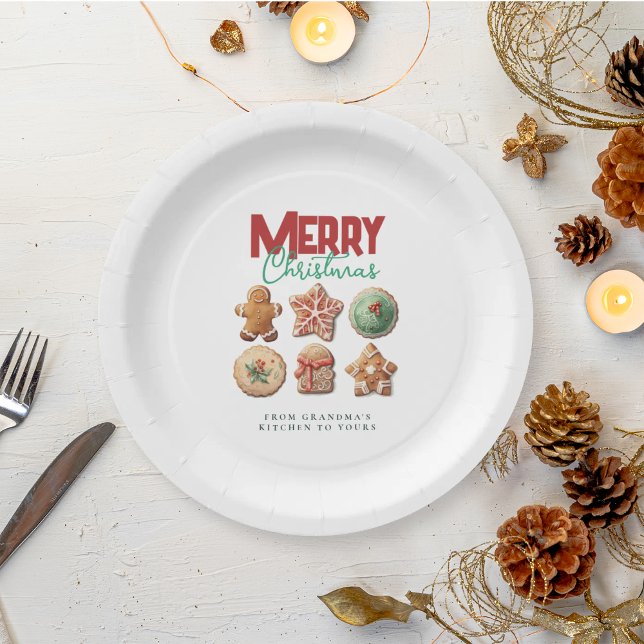 Weihnachtskekse Festive Holiday Backparty Pappteller (Von Creator hochgeladen)