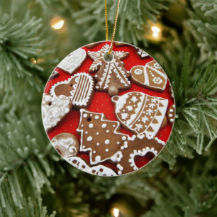 Weihnachtskekse Festive Weihnachtsbäckerei Keramik Ornament