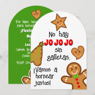 Weihnachtskekse - Fiesta de Hornear Gallletas Einladung