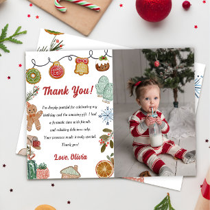 Weihnachtskekse Flat Dankeschön Foto Dankeskarte