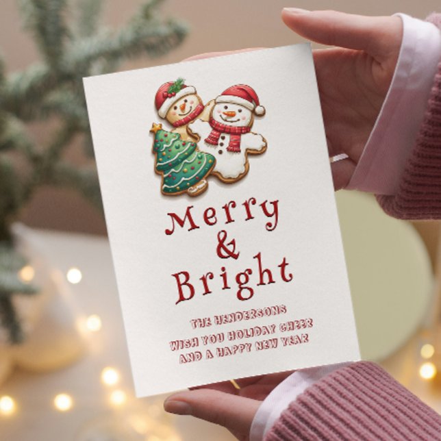 Weihnachtskekse fröhlich und hell feiertagskarte (Von Creator hochgeladen)