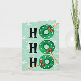 Weihnachtskekse Funny Ho Ho Ho Feiertagskarte