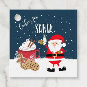 Weihnachtskekse für Santa Milch Weihnachtsabend Geschenkanhänger