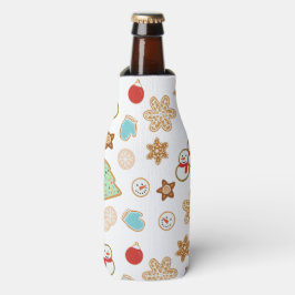 Weihnachtskekse Gemustert Flaschenkühler