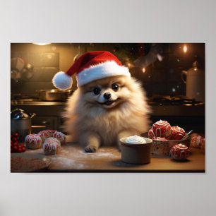 Weihnachtskekse im Spitz Feiertag Poster