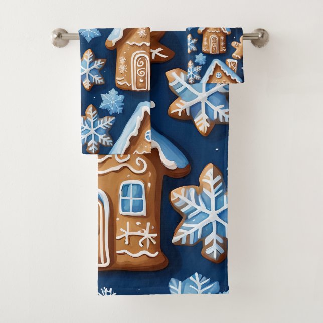 Weihnachtskekse Ingwer Brotmeister Winterurlaub Badhandtuch Set (Insitu)