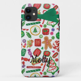 Weihnachtskekse Kawaii Geschenk Individuelle Name Case-Mate iPhone Hülle