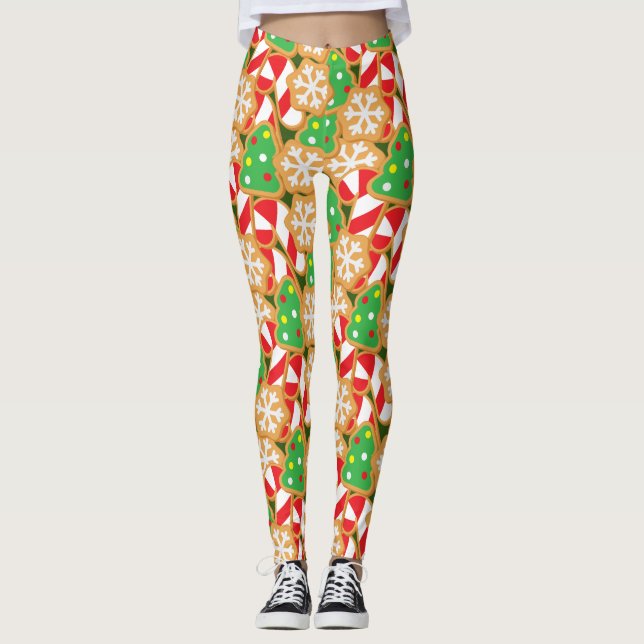 Weihnachtskekse Leggings (Vorderseite)