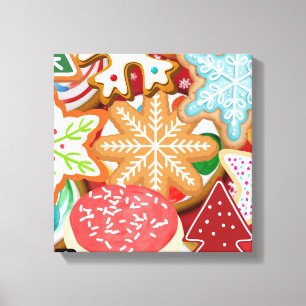 Weihnachtskekse Leinwanddruck