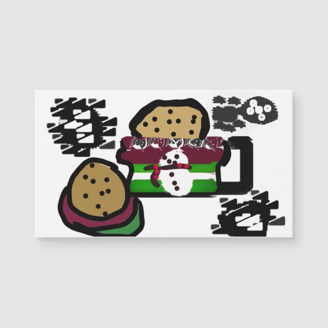 Weihnachtskekse Magnetkarte (Vorderseite)