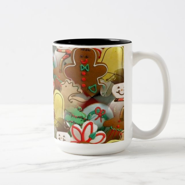 Weihnachtskekse Muster Tasse (Rechts)